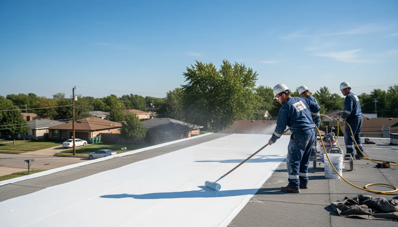 Commercial roof coating in Fredonia, NY near me